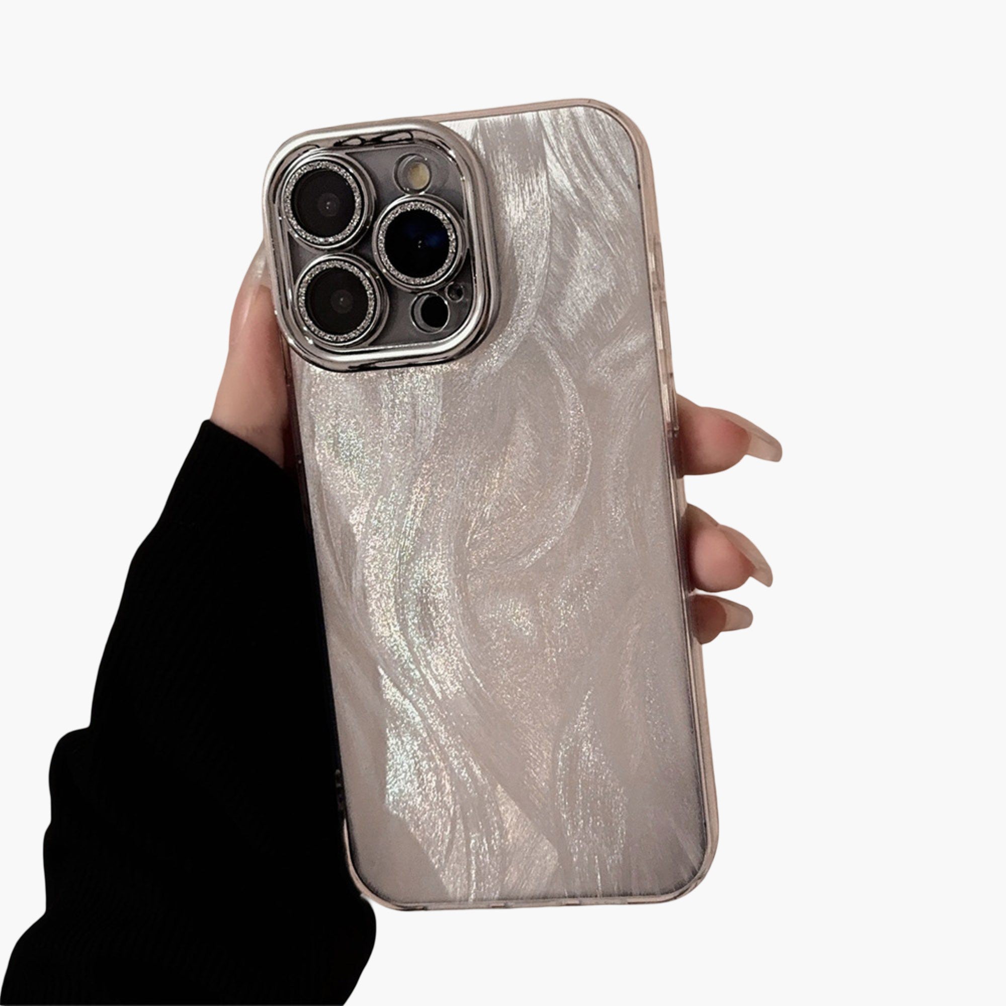 Anna-Kaci Textured Shimmer Phone Case Slim Protective Cover Minimalist Design