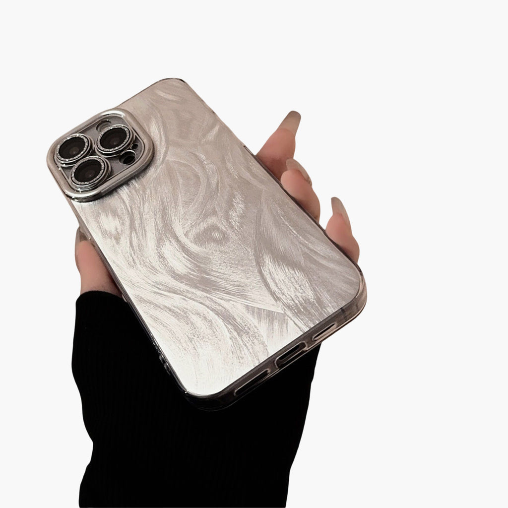 Anna-Kaci Textured Shimmer Phone Case Slim Protective Cover Minimalist Design