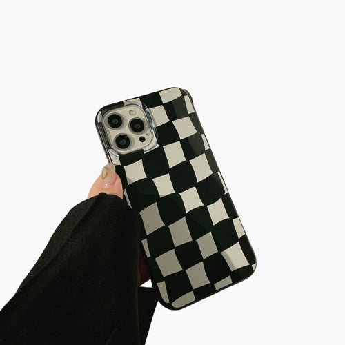 Anna-Kaci Geometric Pattern Phone Case Slim Protective Cover Modern Design