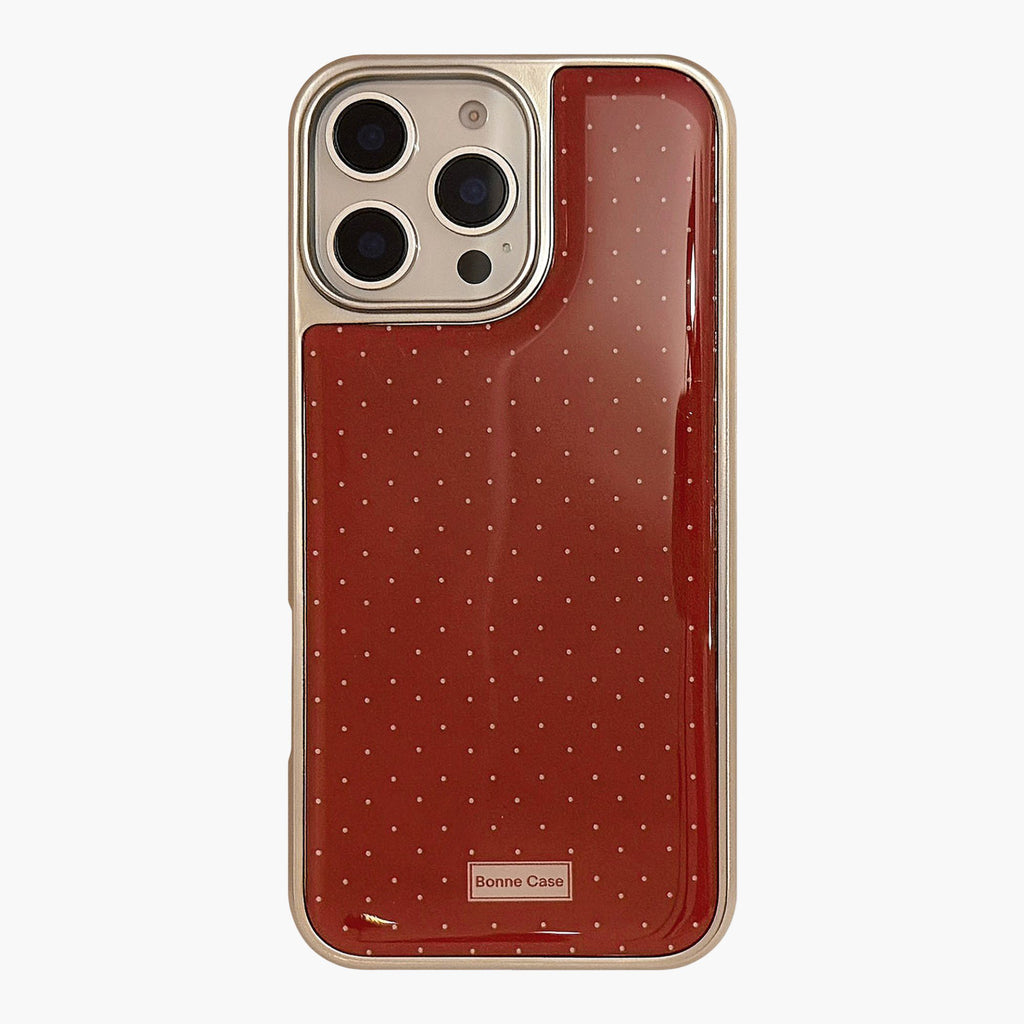 Anna-Kaci Polka Dot Glossy Phone Case Slim Protective Cover Classic Design