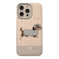Anna-Kaci Embroidered Puppy Phone Case Slim Protective Cover Cute Design