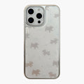 Anna-Kaci Clear Phone Case with Puppy Print Pattern Cute Dog Design Lightweight Protective Cover