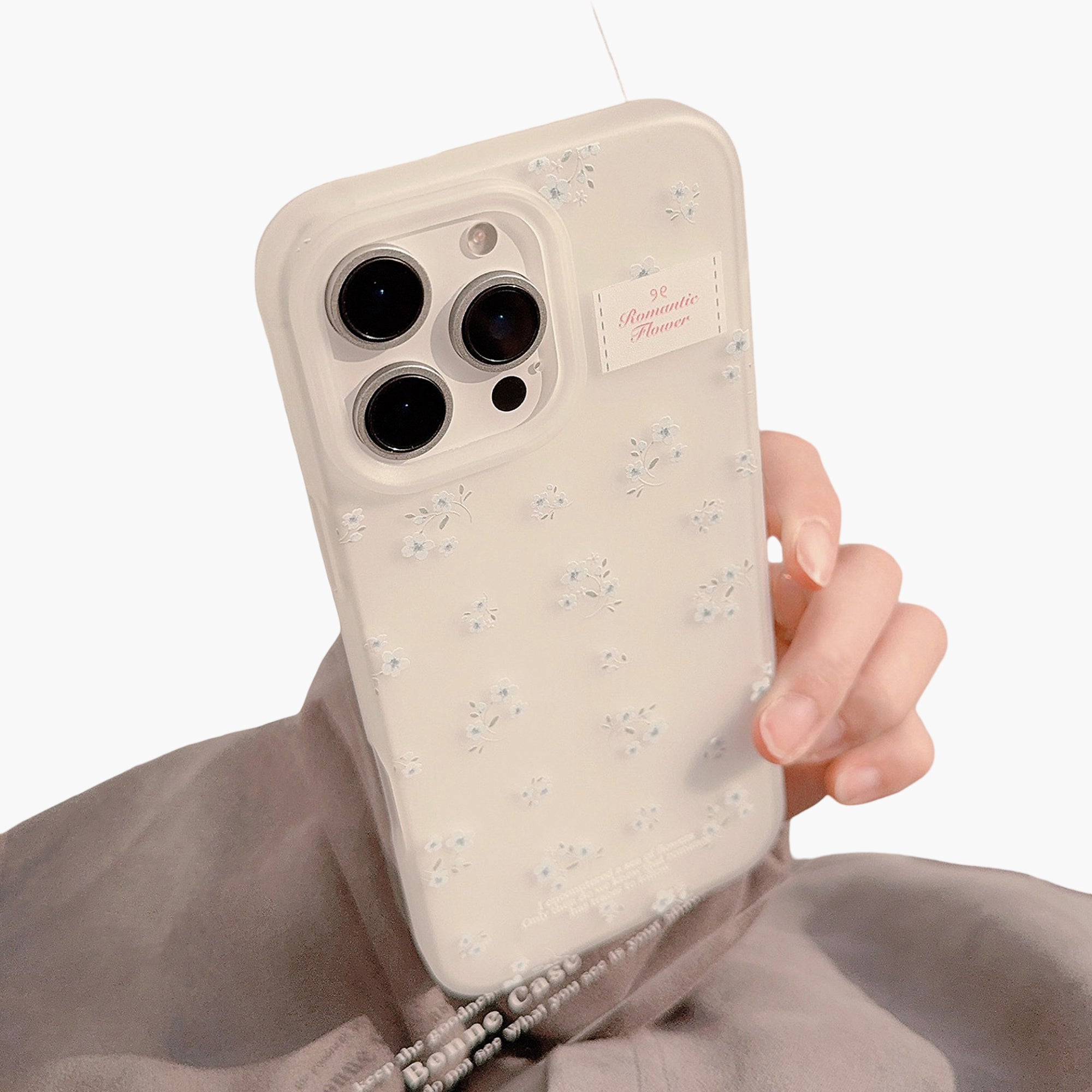 Anna-Kaci Floral Phone Case with Minimal Flower Pattern Soft Matte Finish Protective Cover
