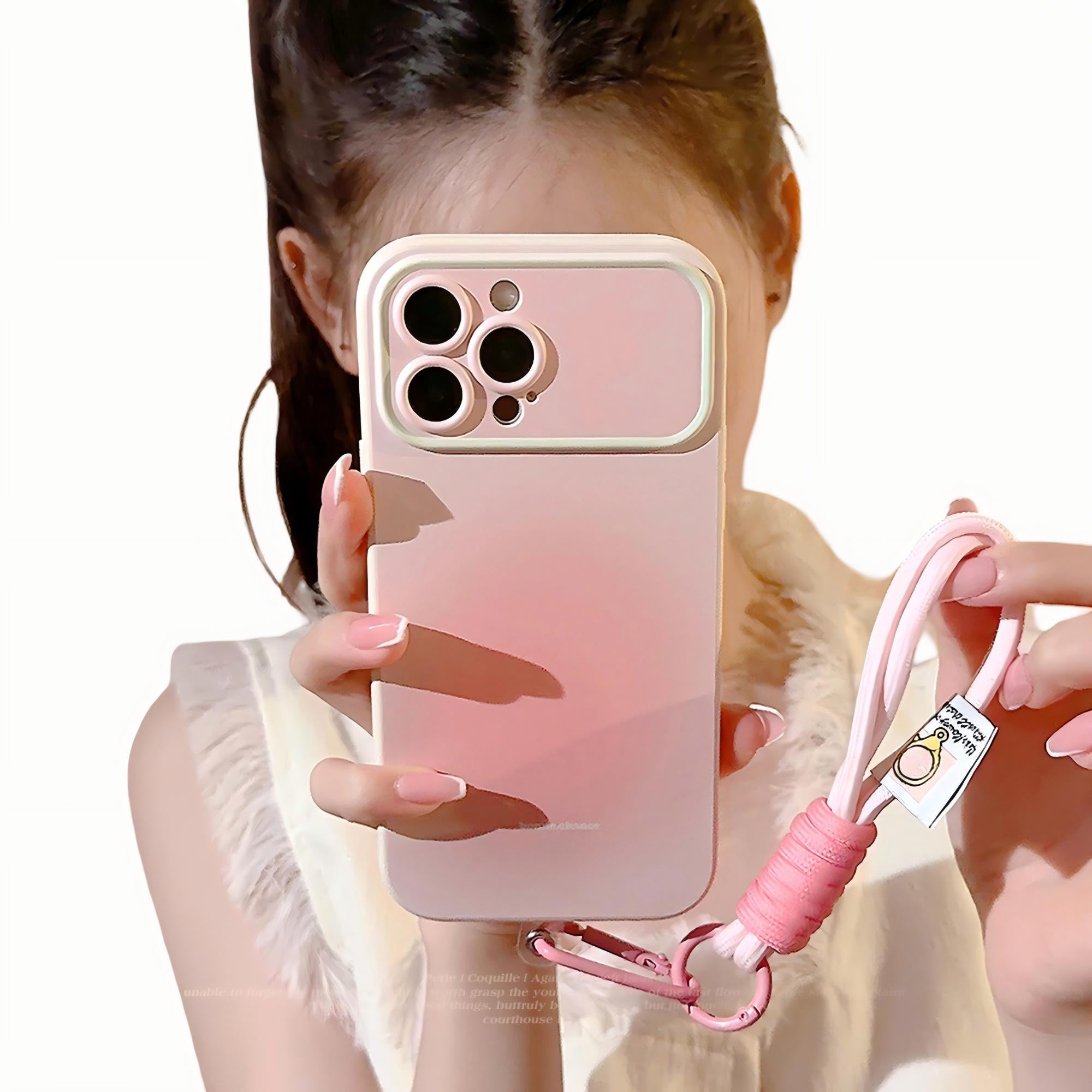Anna-Kaci Gradient Phone Case with Wrist Strap Slim Protective Cover