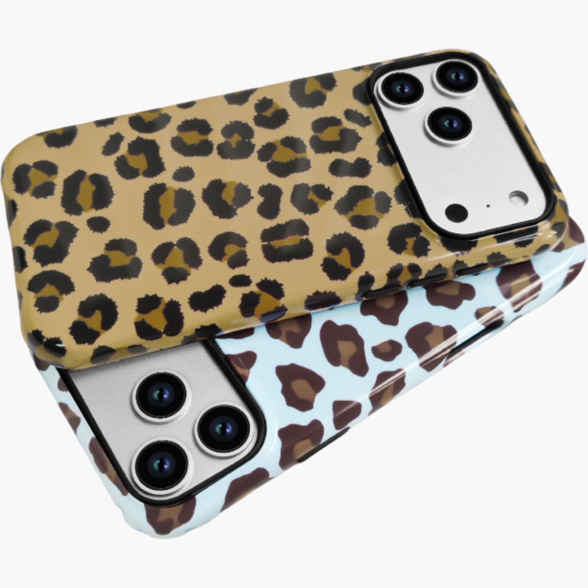 Anna-Kaci Leopard Print Phone Case Slim Protective Cover Shock Resistant Lightweight Design