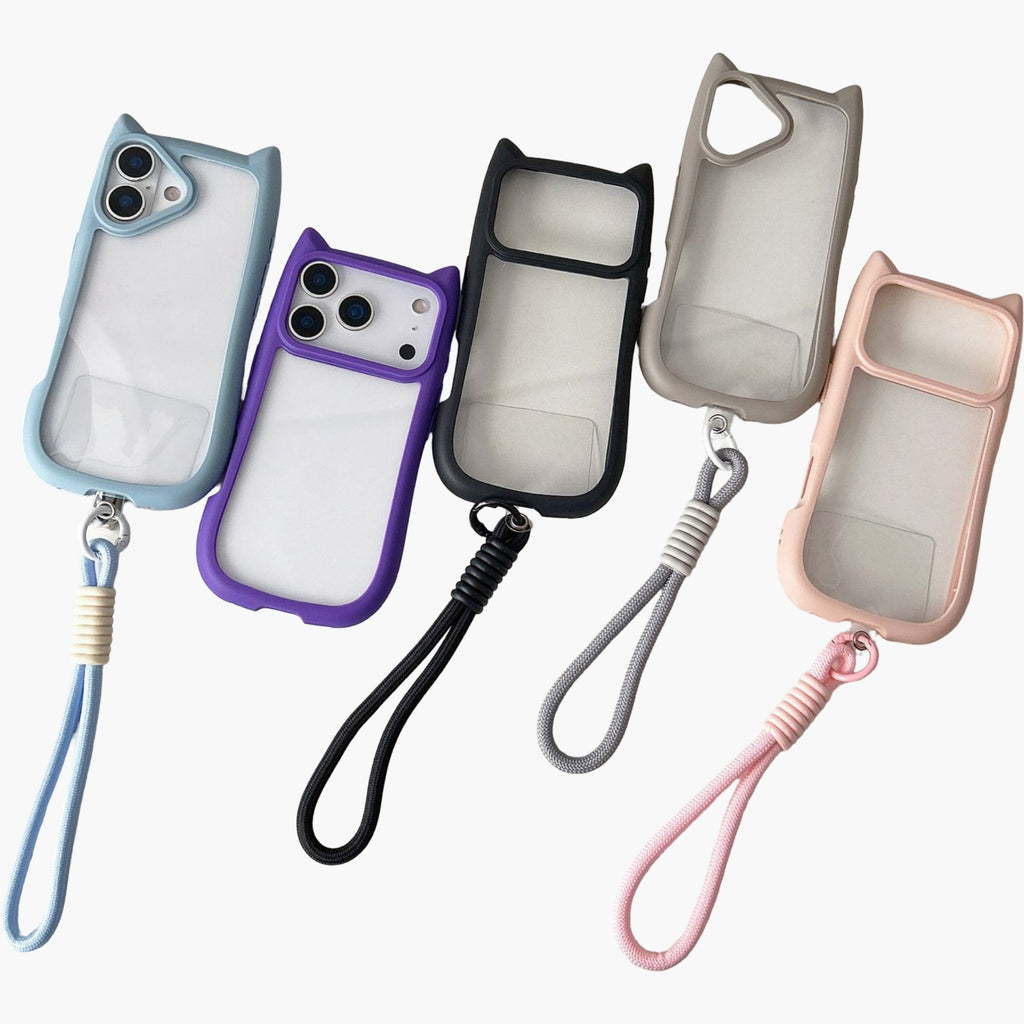 Anna-Kaci Shockproof Phone Case with Wrist Strap Protective Rugged Cover Anti Slip Grip Design