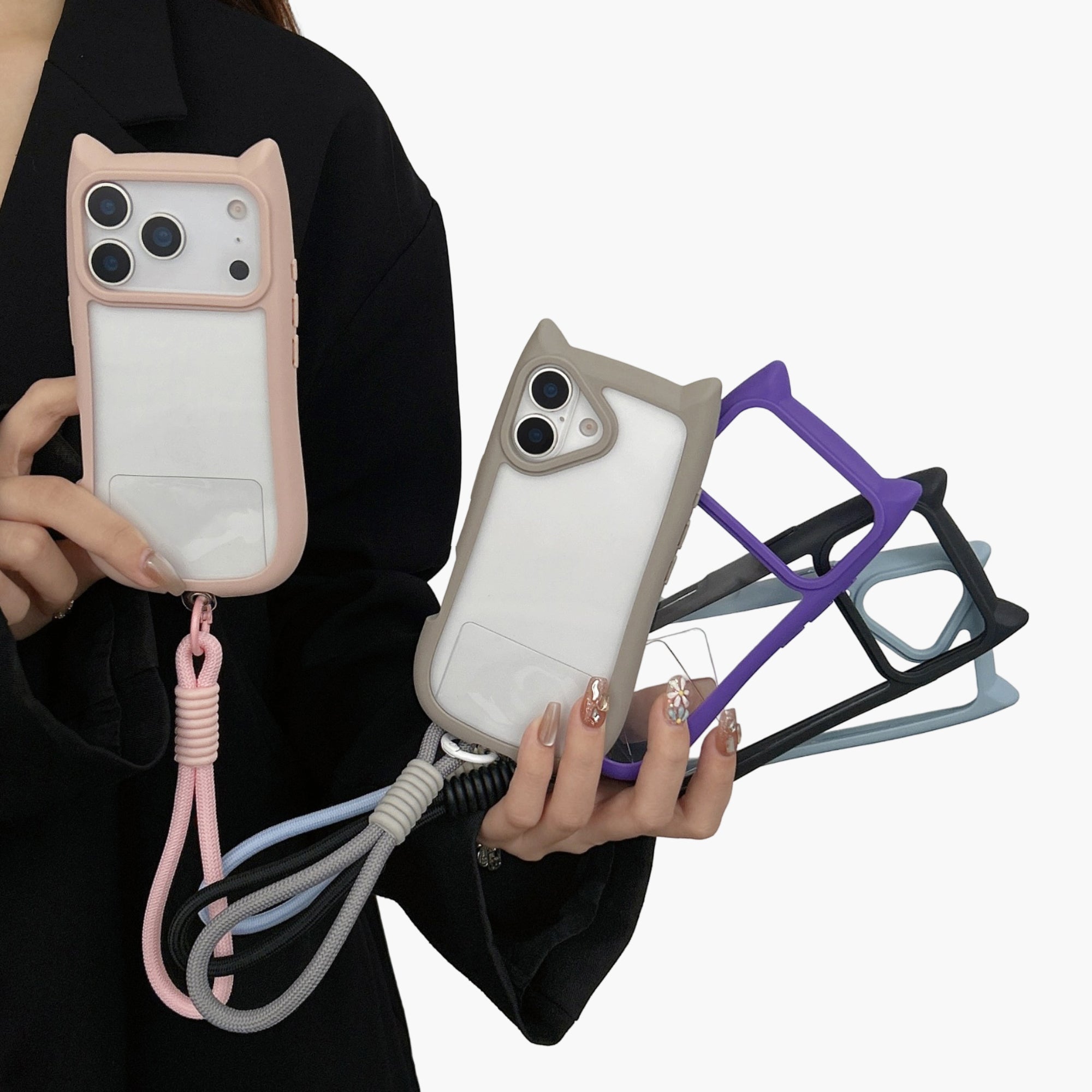Anna-Kaci Shockproof Phone Case with Wrist Strap Protective Rugged Cover Anti Slip Grip Design