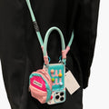 Anna-Kaci Crossbody Phone Case with Mini Pouch Adjustable Strap Protective Cover Hands Free Design