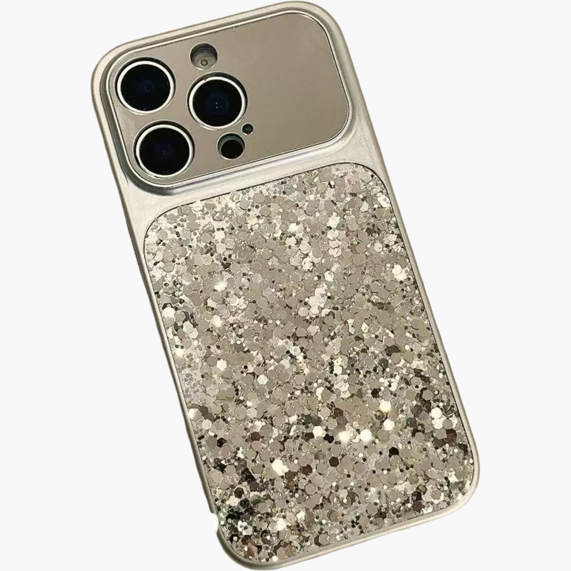 Anna-Kaci Glitter Phone Case with Wrist Strap Protective Cover Sparkle Back Panel Secure Grip Design
