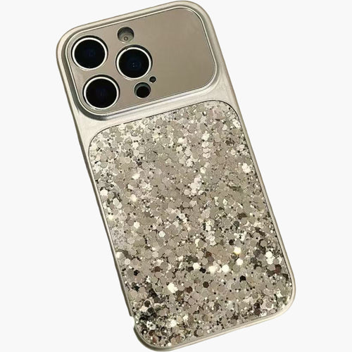 Anna-Kaci Glitter Phone Case with Wrist Strap Protective Cover Sparkle Back Panel Secure Grip Design