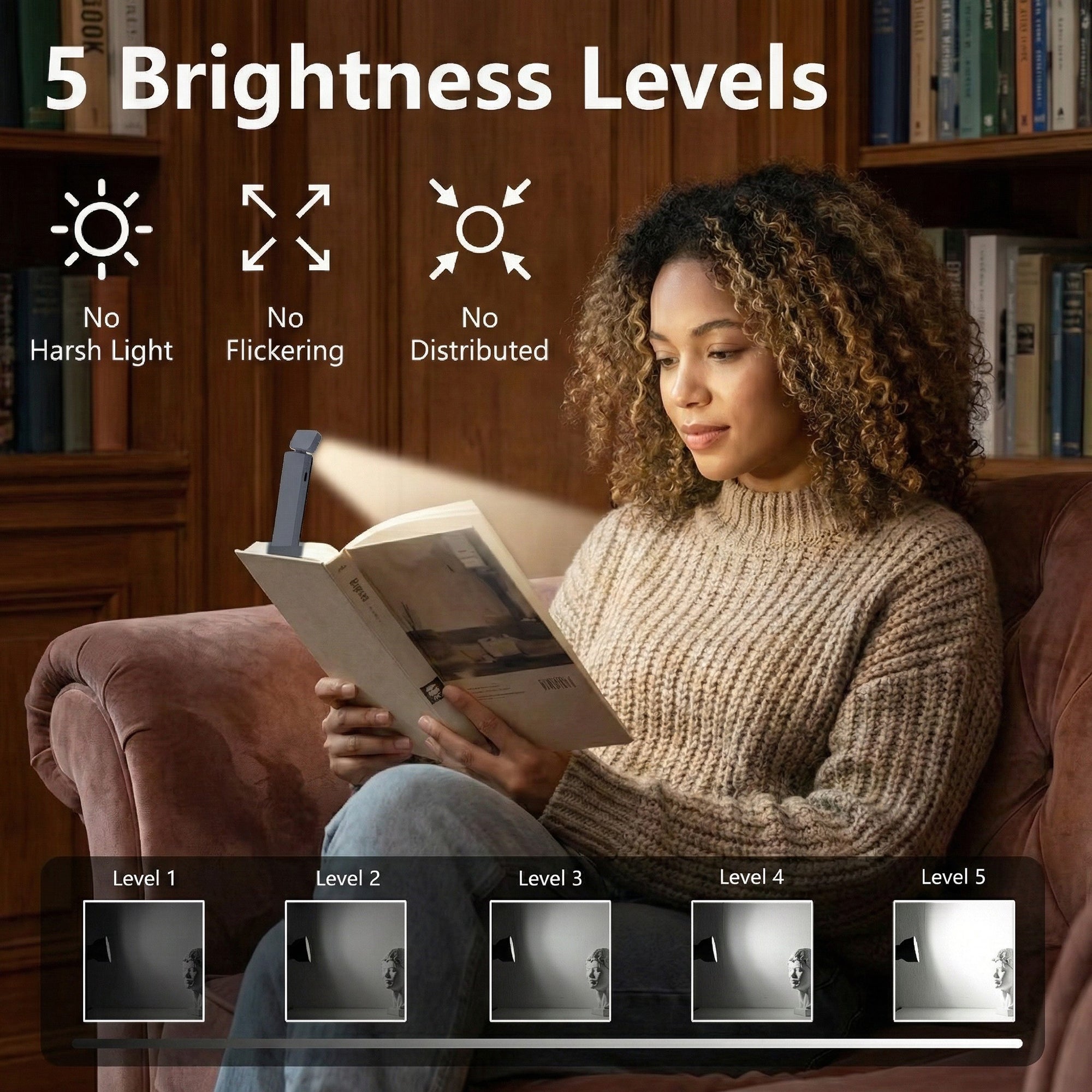 Anna-Kaci Foldable LED Desk Light with Adjustable Stand and Compact Design