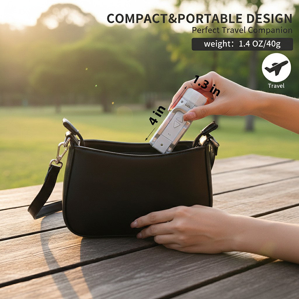 Anna-Kaci Foldable Clip LED Light with Adjustable Controls and Compact Design