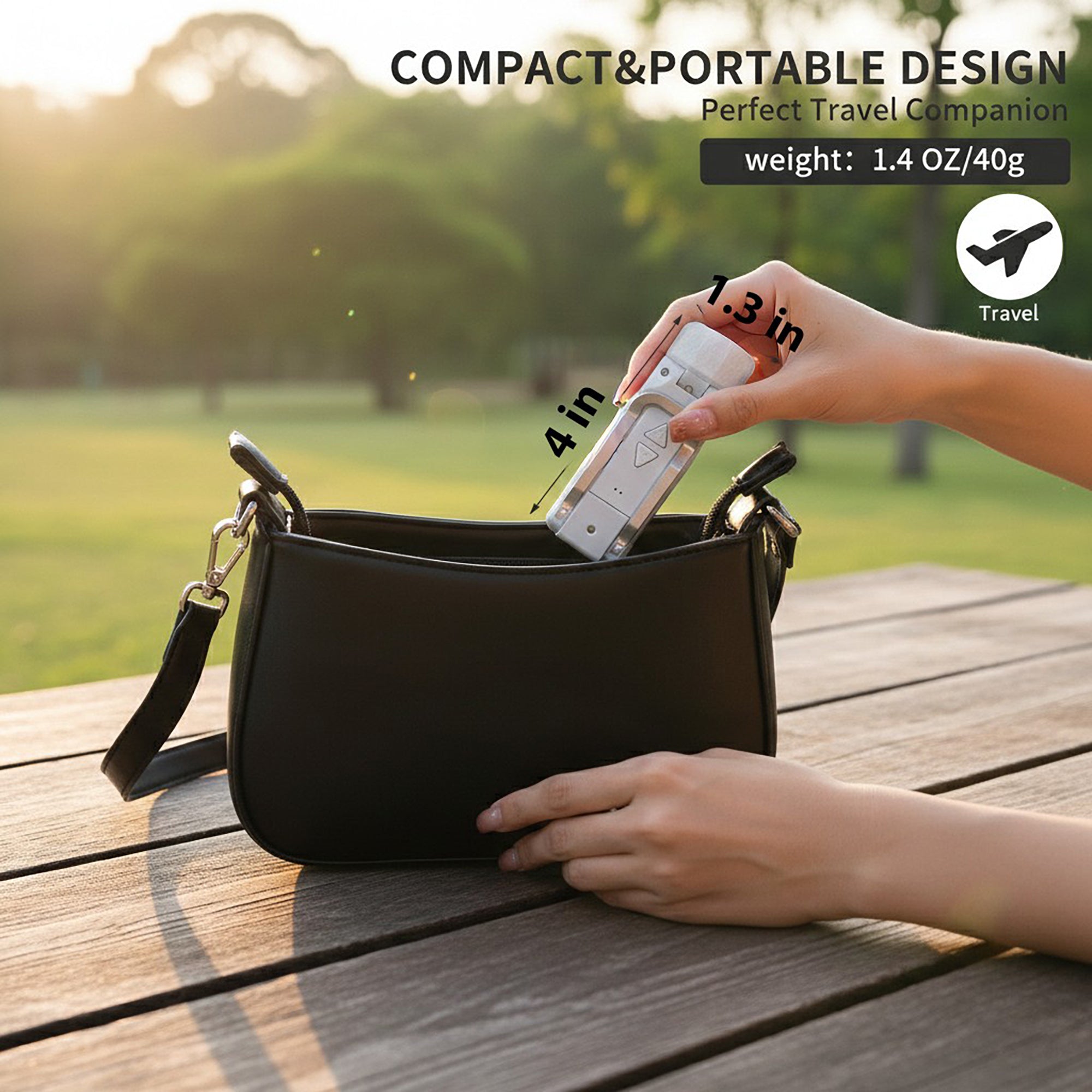 Anna-Kaci Foldable Clip LED Light with Adjustable Controls and Compact Design