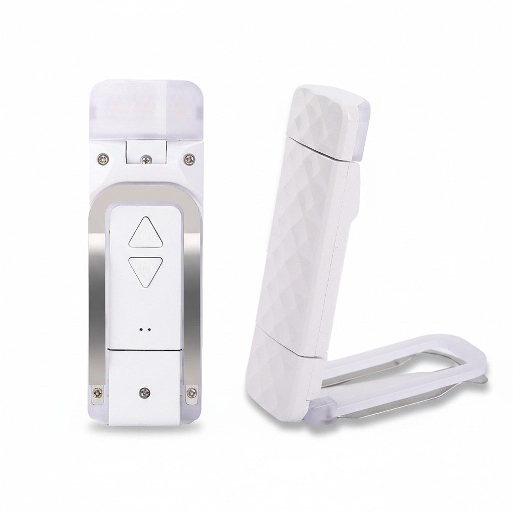 Anna-Kaci Foldable Clip LED Light with Adjustable Controls and Compact Design