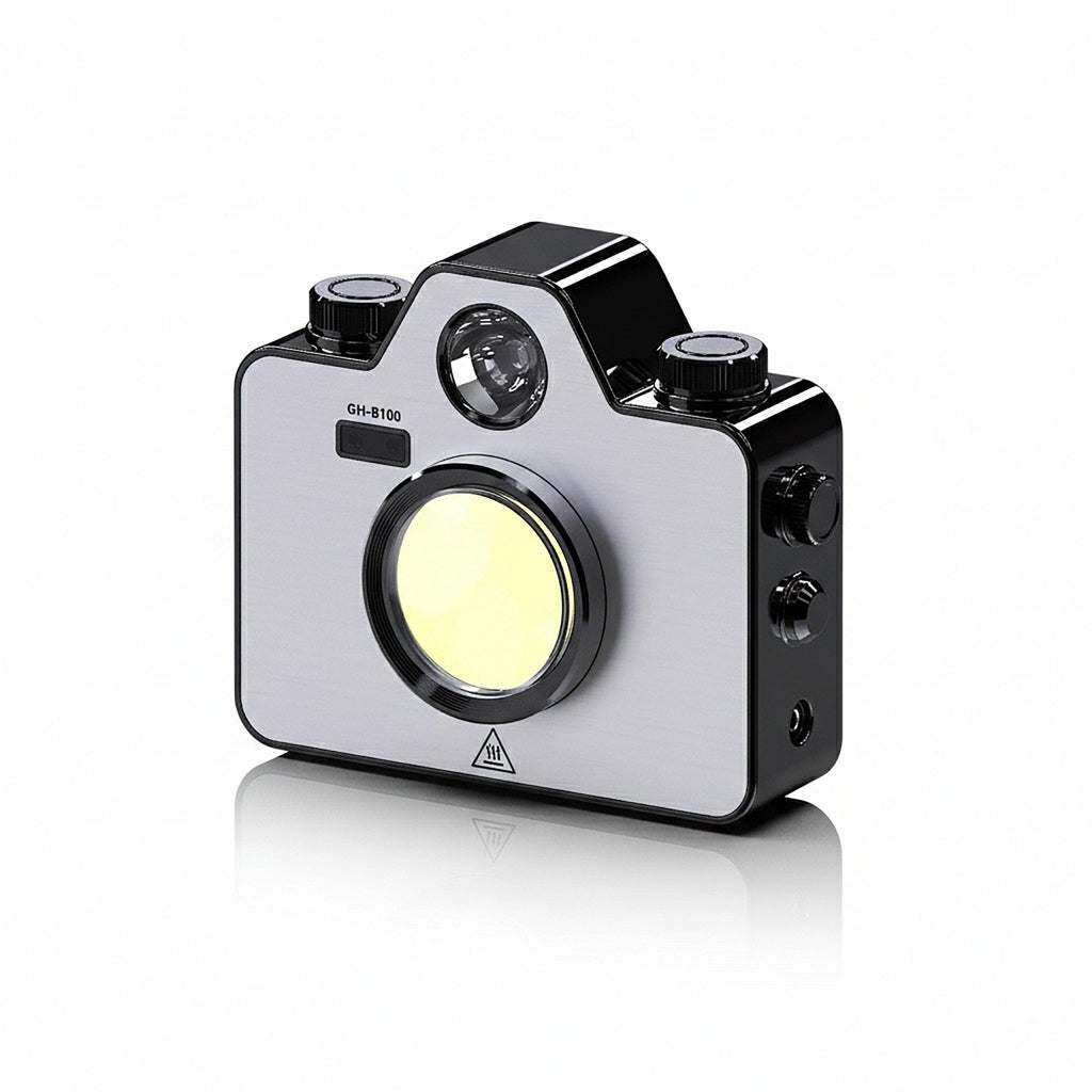 Anna-Kaci Retro Camera Style Rechargeable LED Light with Adjustable Brightness and Multiple Light Modes