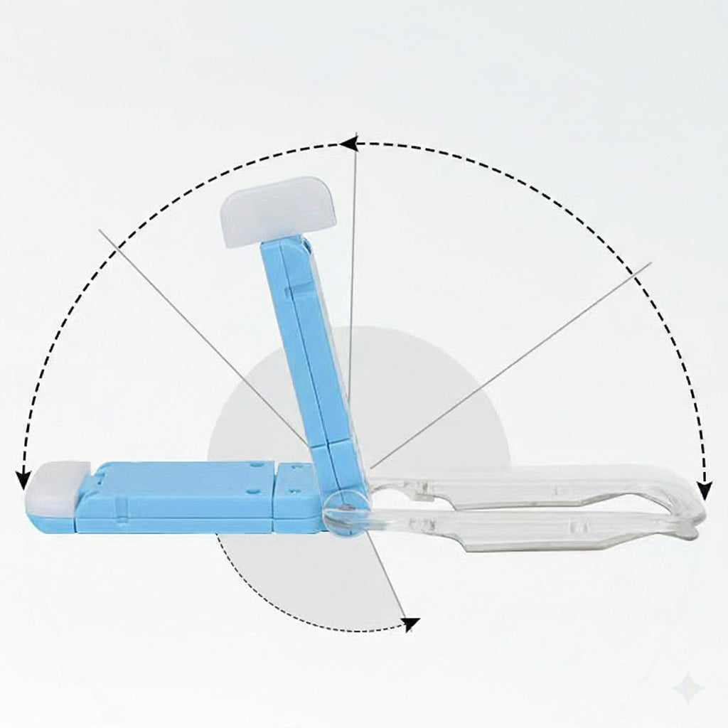 Anna-Kaci Clip-On Rechargeable LED Reading Light with Adjustable Angle and Compact Foldable Design