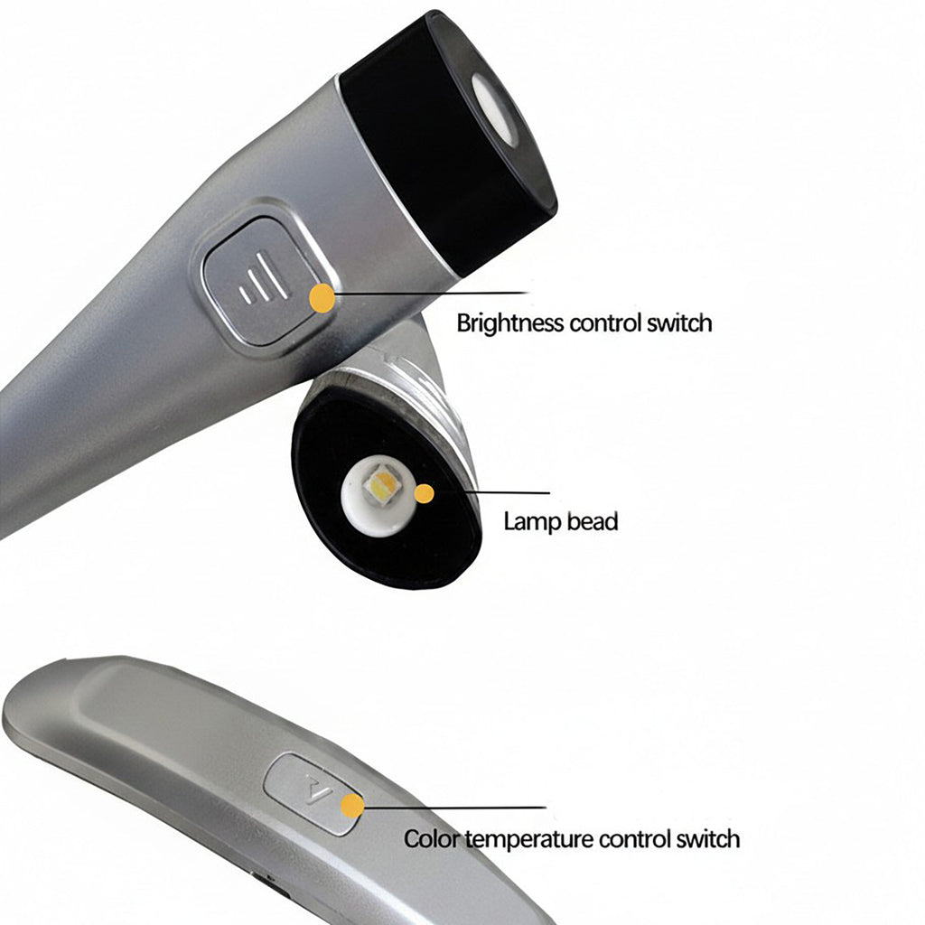 Anna-Kaci Wearable Neck Reading Light with Dual Adjustable LED Arms and Hands-Free Flexible Design
