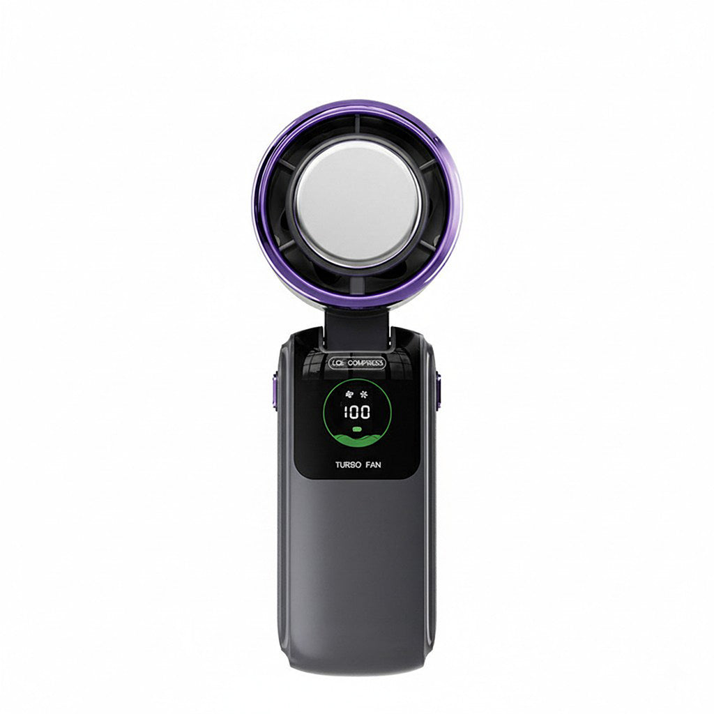 Anna-Kaci Handheld Turbo Fan with Digital Display and Adjustable Airflow Control