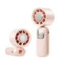 Anna-Kaci Handheld Turbo Fan with Foldable Head and Digital Display Controls