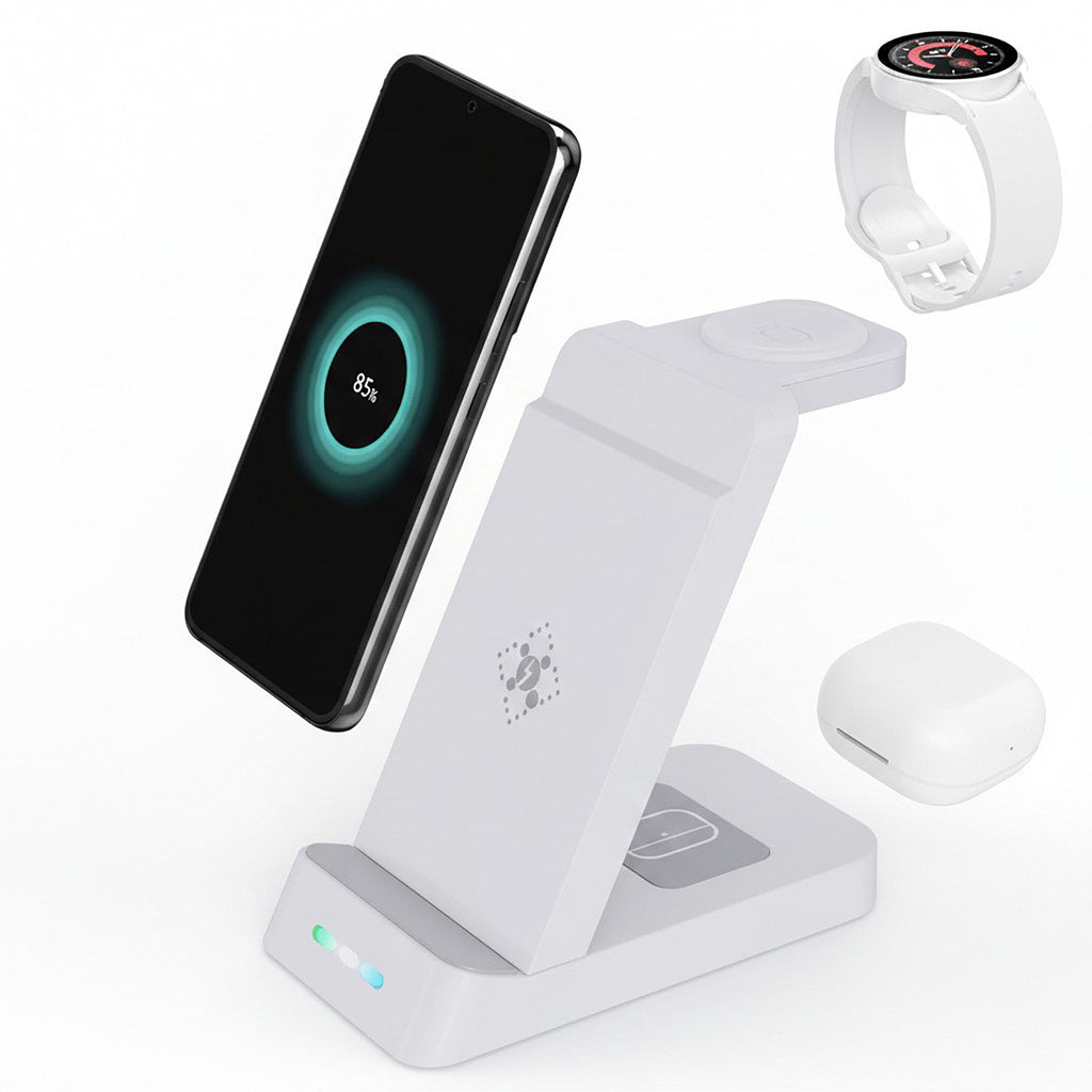 Anna-Kaci Wireless Charging Stand with Multi-Device Dock and LED Charging Indicator