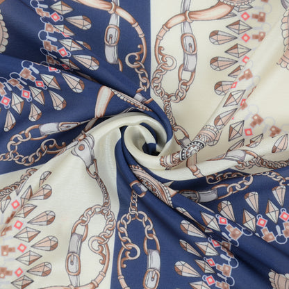 Anna-Kaci Silk Feeling Hair Scarf Small Square Satin Head Scarf Neckerchief Women 23 Inches