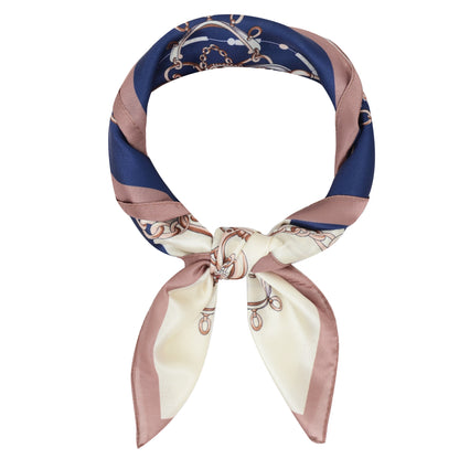 Anna-Kaci Silk Feeling Hair Scarf Small Square Satin Head Scarf Neckerchief Women 23 Inches