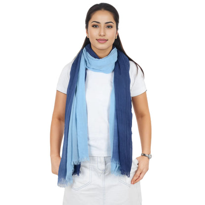 Alilang Lightweight Cotton Linen Scarf Gradient Colors Long Travel Scarf Wrap Shawl for Women 74.8in x 35.4in