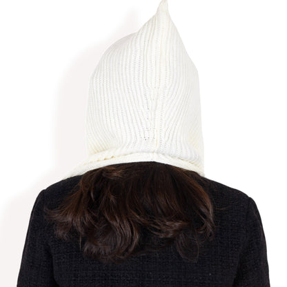 Anna-Kaci Women's Knitted Hooded Scarf with Versatile Design and Warm Ribbed Texture for Stylish Comfort and Winter Protection