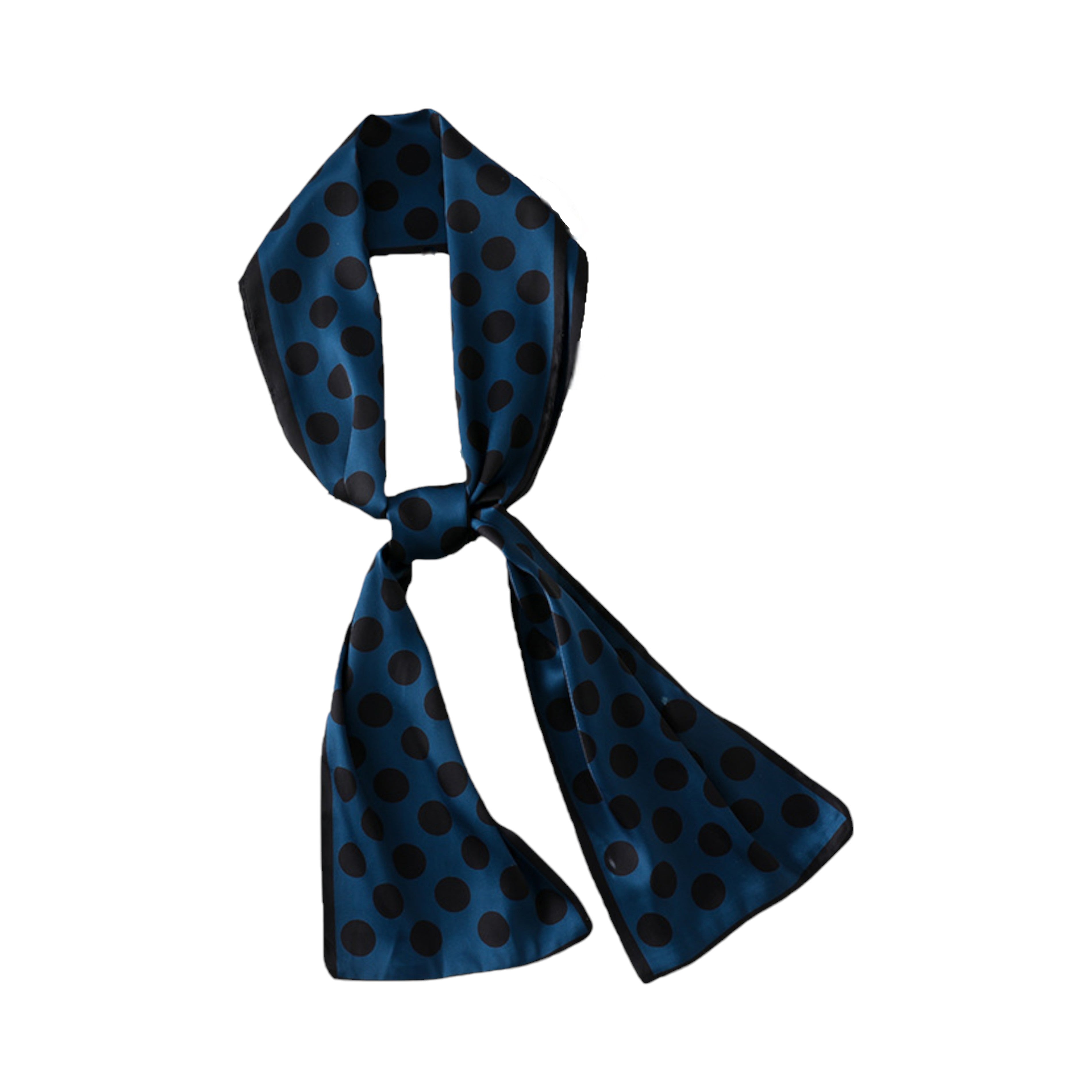Anna-Kaci Women's Silky Rectangular Neck Scarf with Abstract Print Border Design for Versatile Styling