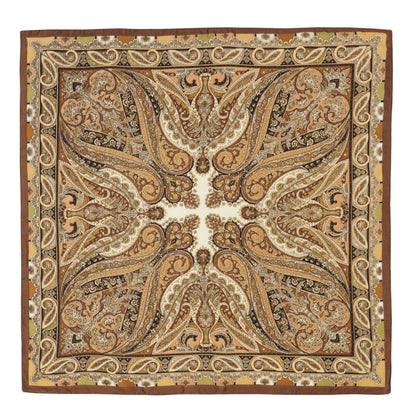 Anna-Kaci Elegant Satin Square Scarf Artistic Print Versatile Styling Accessory - 27.5IN¡Á27.5IN