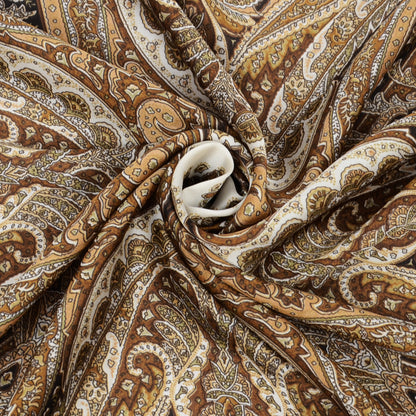 Anna-Kaci Elegant Satin Square Scarf Artistic Print Versatile Styling Accessory - 27.5IN¡Á27.5IN