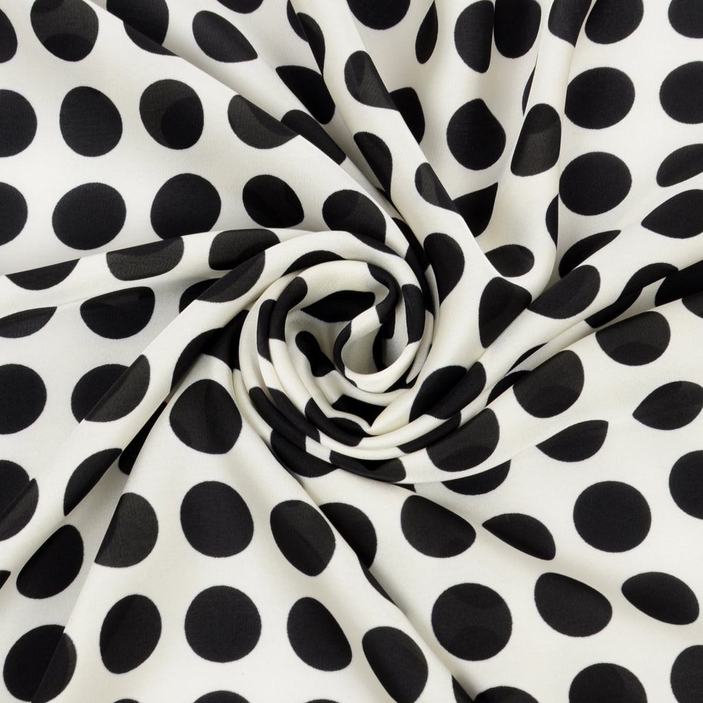 Anna-Kaci Fashion Satin Silk Scarf with Polka Dot and Floral Patterns Versatile Accessory - 27.5IN¡Á27.5IN