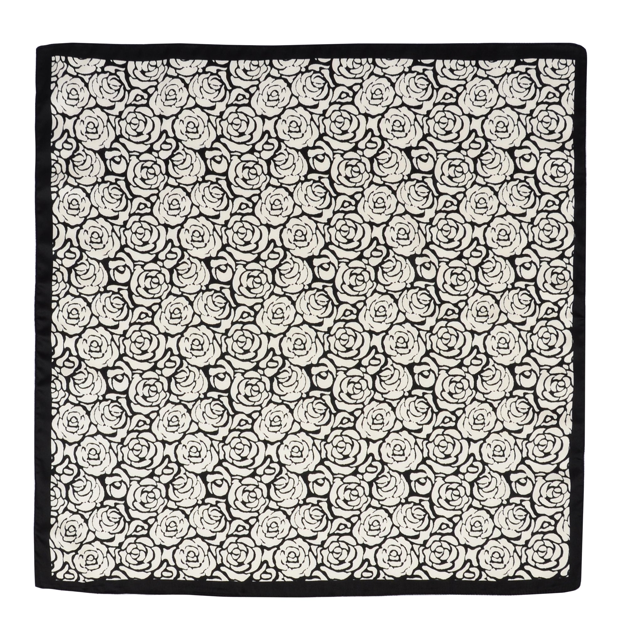 Anna-Kaci Fashion Satin Silk Scarf with Polka Dot and Floral Patterns Versatile Accessory - 27.5IN¡Á27.5IN