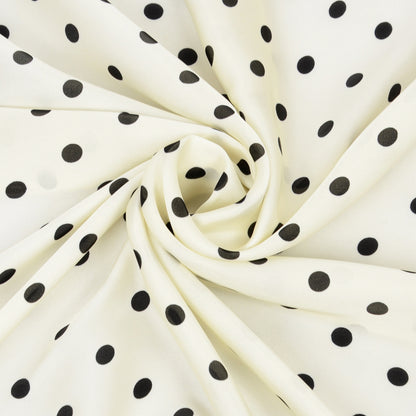 Anna-Kaci Fashion Satin Silk Scarf with Polka Dot and Floral Patterns Versatile Accessory - 27.5IN¡Á27.5IN