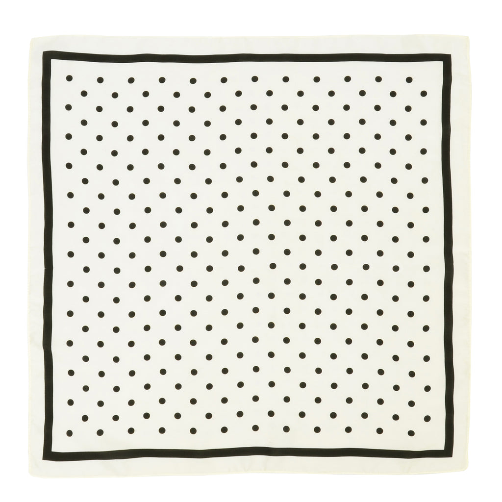 Anna-Kaci Fashion Satin Silk Scarf with Polka Dot and Floral Patterns Versatile Accessory - 27.5IN¡Á27.5IN