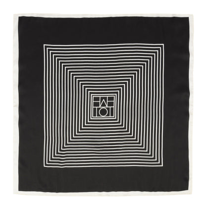 Anna-Kaci Women's Classic Striped Satin Square Scarf for Neck Hair Bag Decoration - 27.5IN¡Á27.5IN