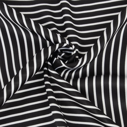 Anna-Kaci Women's Classic Striped Satin Square Scarf for Neck Hair Bag Decoration - 27.5IN¡Á27.5IN