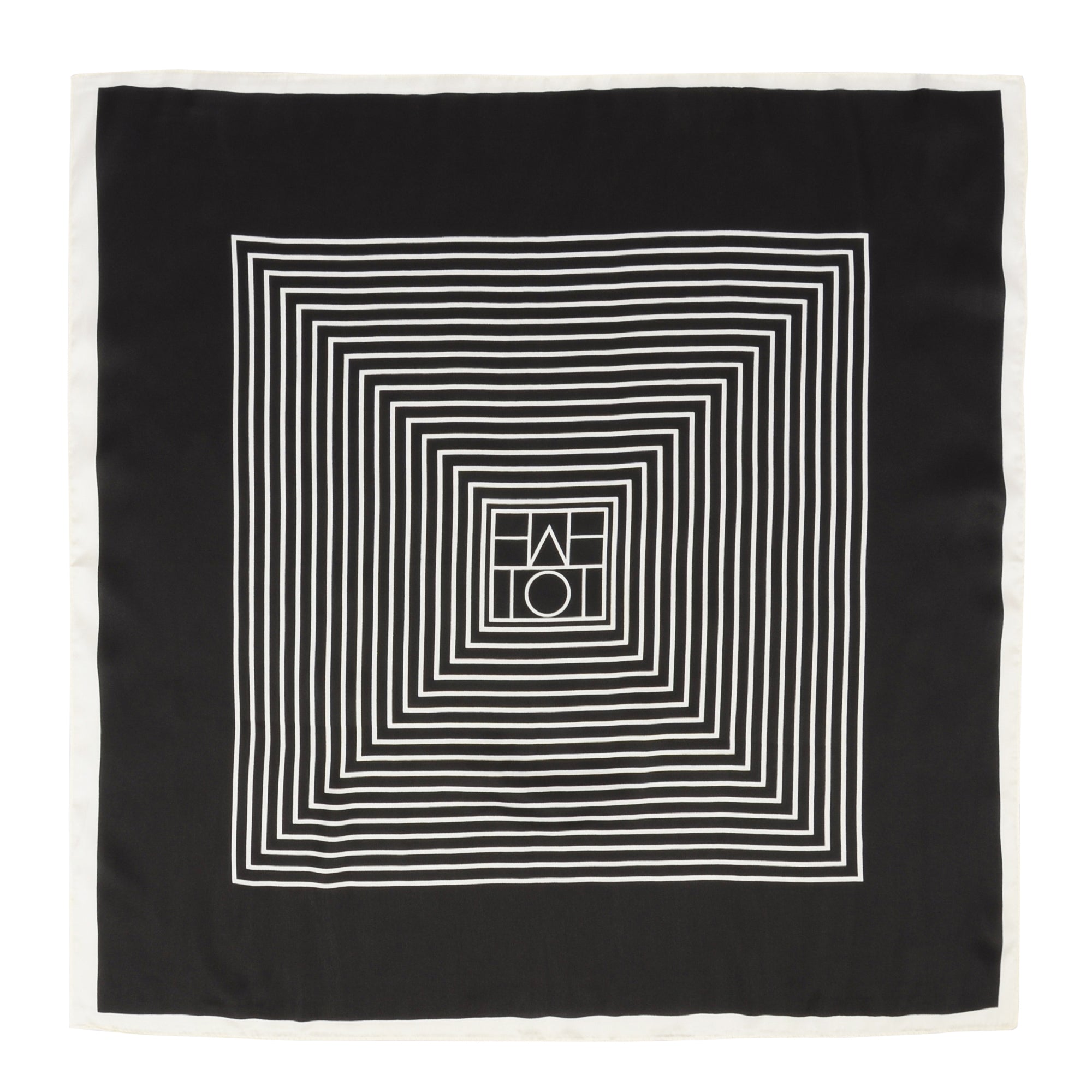 Anna-Kaci Womens Square Scarf Geometric Stripe Design Lightweight Versatile Fashion Accessory
