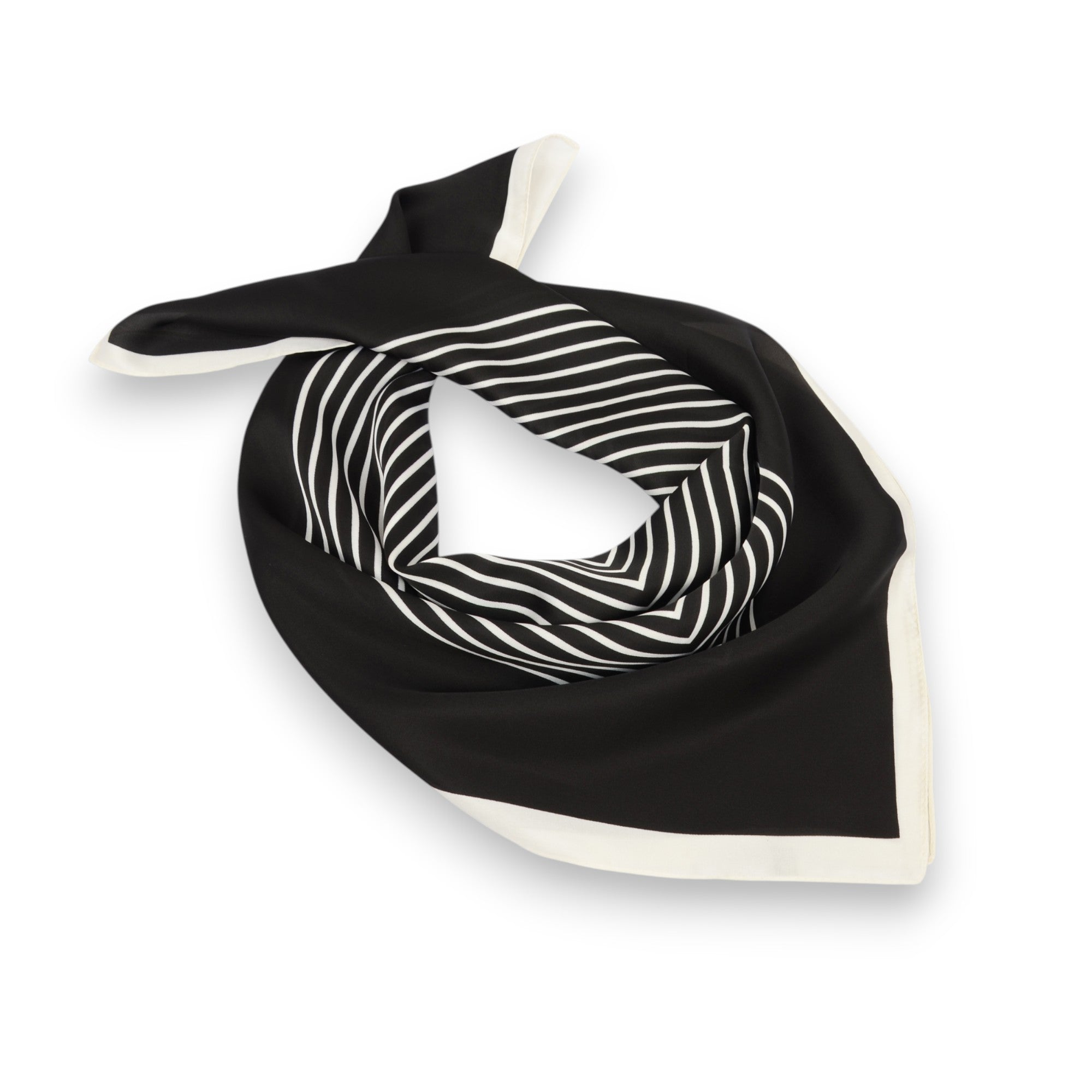 Anna-Kaci Womens Square Scarf Geometric Stripe Design Lightweight Versatile Fashion Accessory