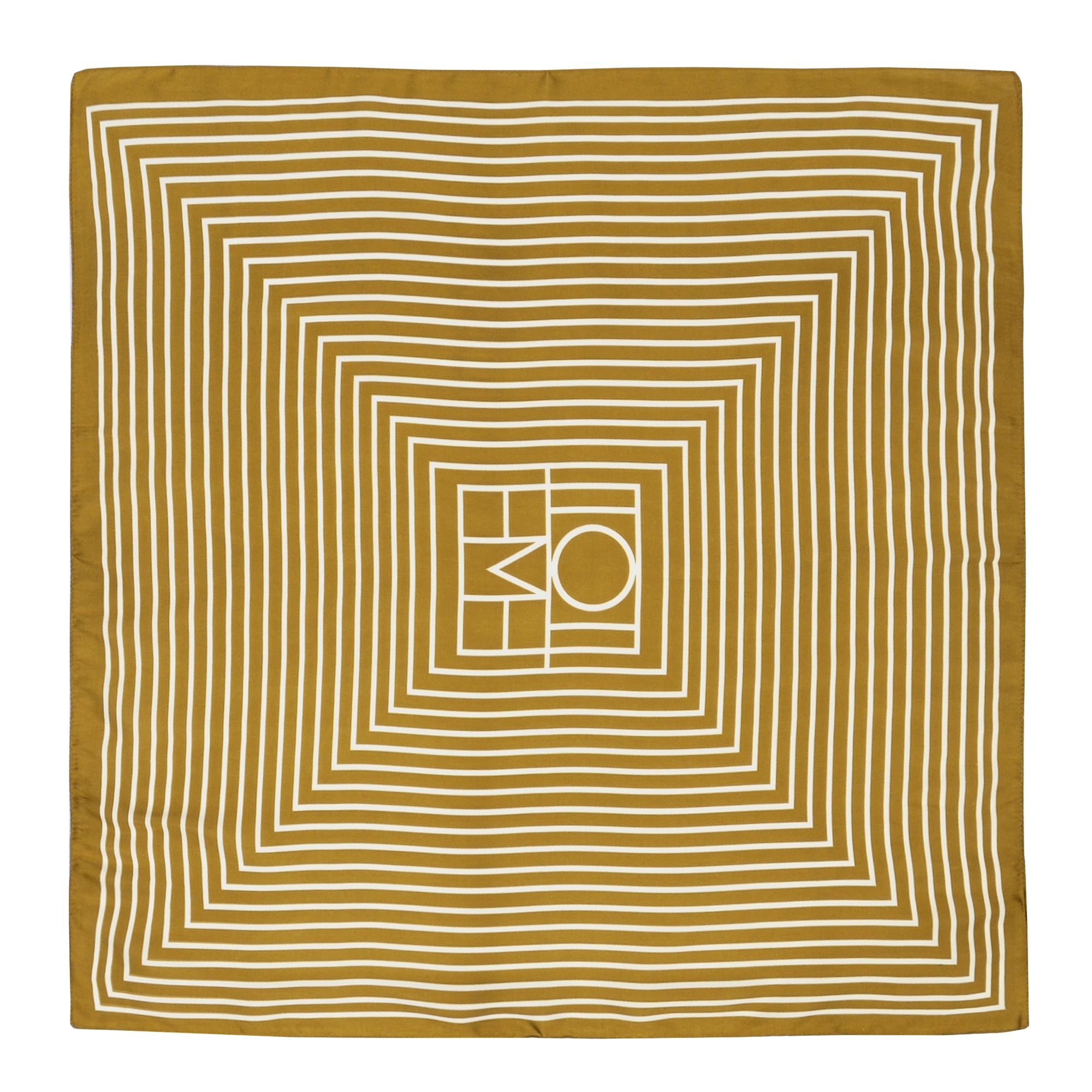 Anna-Kaci Womens Square Scarf Geometric Stripe Design Lightweight Versatile Fashion Accessory
