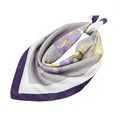 Anna-Kaci Womens Floral Print Lightweight Stain Square Scarf for Neck Hair Handbag Styling