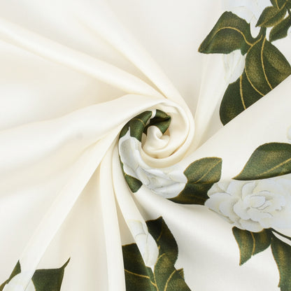 Anna-Kaci Satin Square Scarf with Elegant Floral Print for Neck Hair and Handbag Accessory - 27.5IN¡Á27.5IN