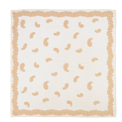 Anna-Kaci Vintage Jacquard Square Scarf Elegant Retro Floral Pattern Headscarf Shawl Wrap - 35.4IN¡Á35.4IN