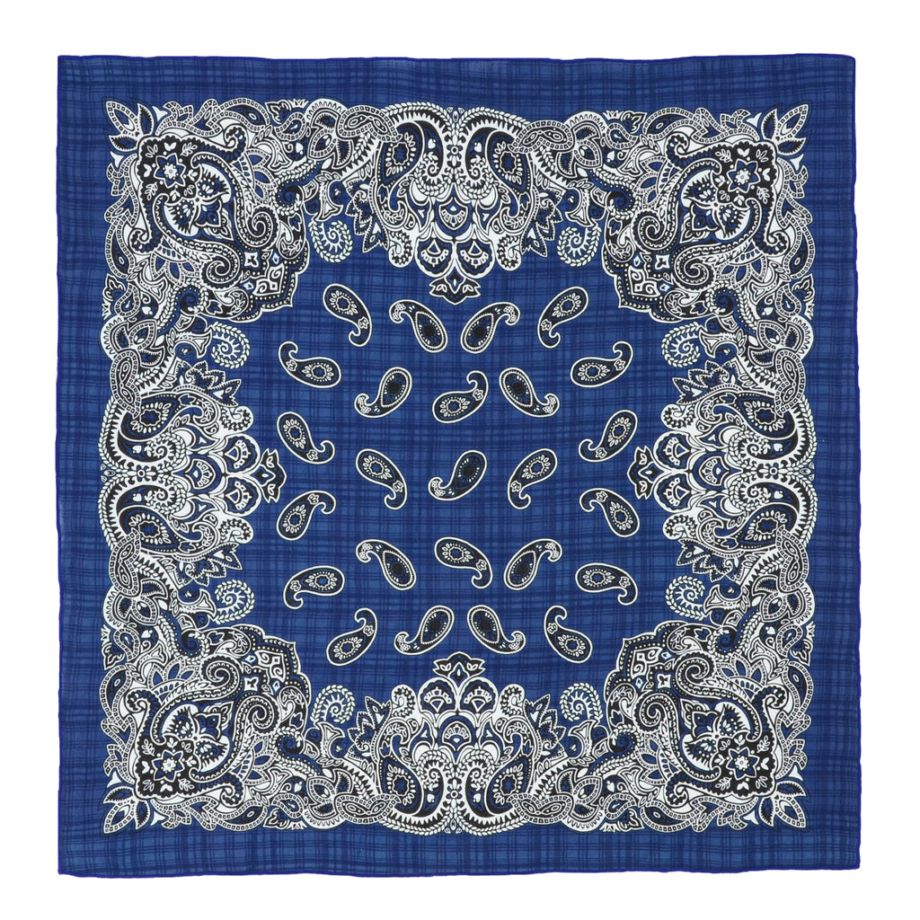 Anna-Kaci Cotton Paisley Print Bandana Scarf Square Neck Head Wrap - 22.8IN¡Á22.8IN