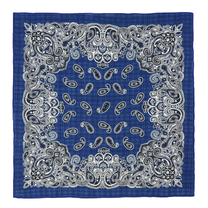 Anna-Kaci Cotton Paisley Print Bandana Scarf Square Neck Head Wrap - 22.8IN¡Á22.8IN