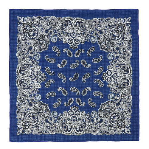 Anna-Kaci Cotton Paisley Print Bandana Scarf Square Neck Head Wrap - 22.8IN¡Á22.8IN