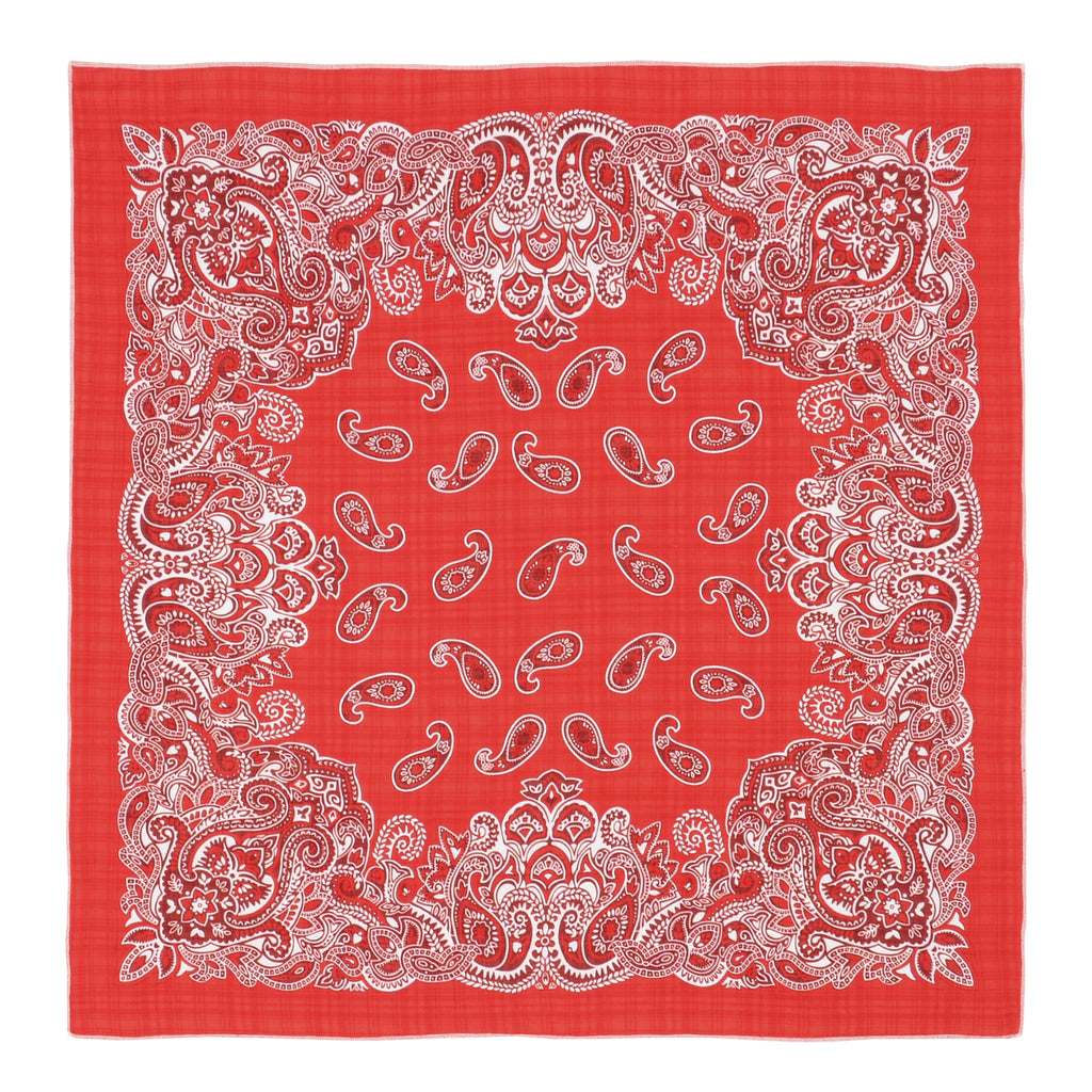 Anna-Kaci Cotton Paisley Print Bandana Scarf Square Neck Head Wrap - 22.8IN¡Á22.8IN