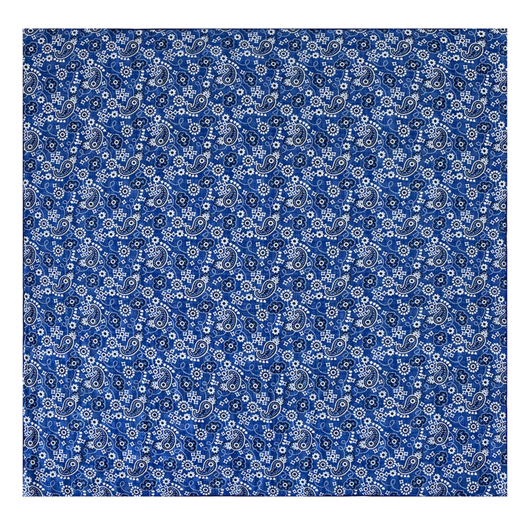 Anna-Kaci Women's Cotton Square Scarf with Floral and Paisley Print for Neck Hair and Handbag Styling - 22.8IN¡Á22.8IN
