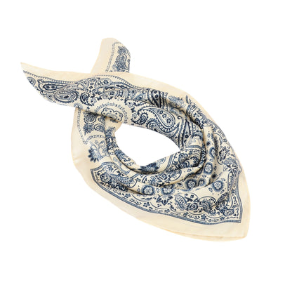 Anna-Kaci Satin Scarf Premium Cashew Print Square Print Neck Head Bag Accessory - 27.5IN¡Á27.5IN