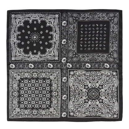Anna-Kaci Satin Scarf Premium Cashew Print Square Print Neck Head Bag Accessory - 27.5IN¡Á27.5IN